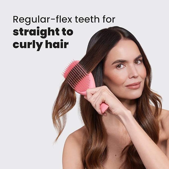 Tangle Teezer Large Ultimate Detangler Hairbrush for Wet & Dry Hair, Eliminates Knots & Reduces Breakage for Long, Thick, & Curly Hair Types, Coral Pink