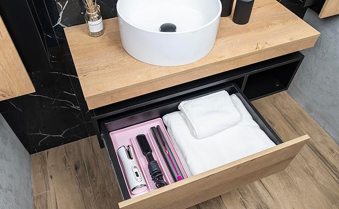 Hair Tool Organizer, 100% Food Grade Silicone, Up to 428F Heat Resistant, Hot Tools Organizer, Hair Styling Tools Organizer, 14.75" x 9.5" x 1"