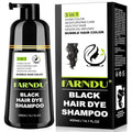 Black Hair Dye Shampoo- Gray Coverage, Herbal Natural 3 in 1 Hair Color Shampoo for Men & Women