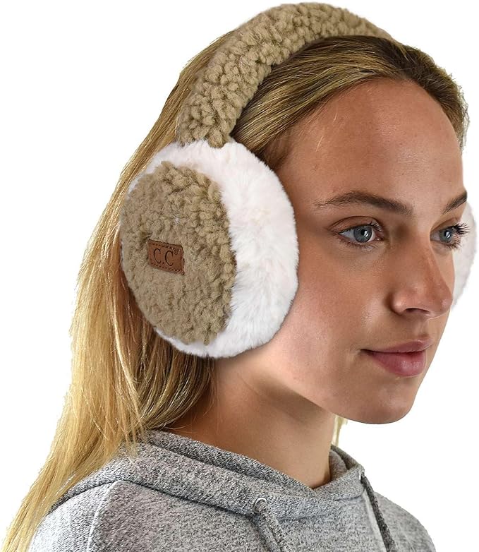 C.C Soft Winter Warm Adjustable Headband Ear Warmer Earmuffs