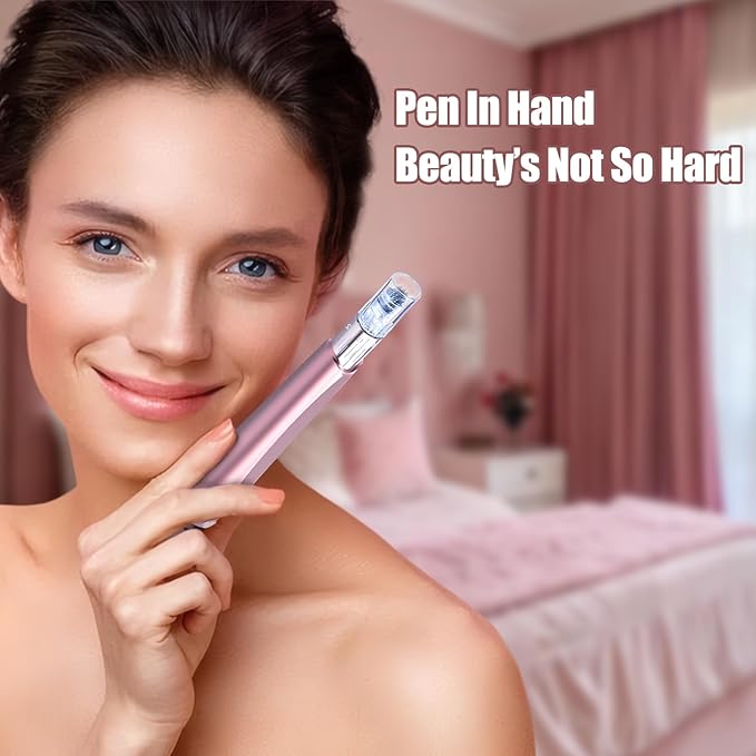 Microneedling Pen - 0.25mm Micro Needling Tool for Face & Scalp, Dr Pen Microneedling for Women & Men, Home Use Dermapen HDHXT