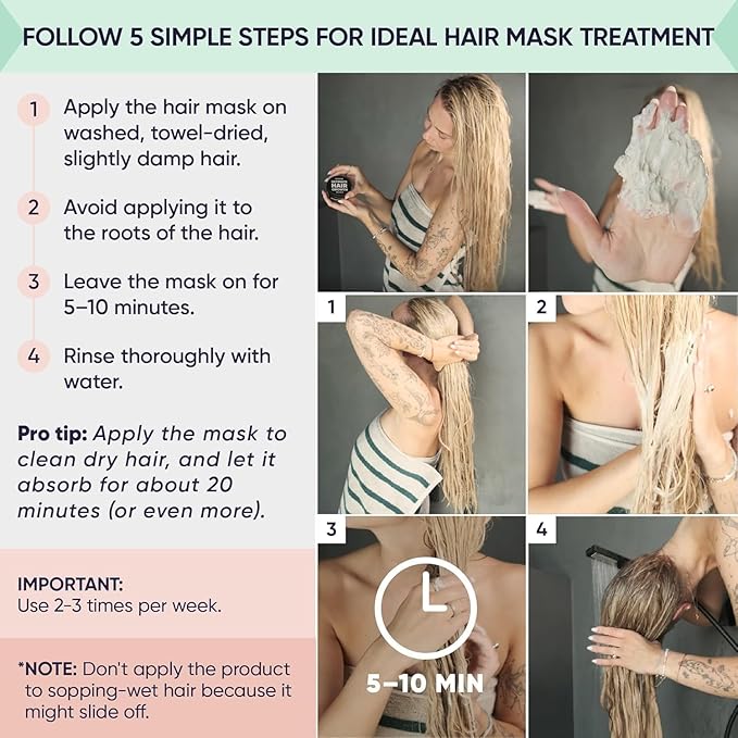 Moerie Hair Growth & Repair Mask - Restorative, Vegan-Friendly Treatment for Longer, Thicker, Fuller Hair - 100ml, 2 pack