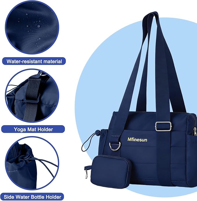 Crossbody Bags for Women, Trendy Everyday Purse Shoulder Bag, Mini Gym Bag with Wet Pocket and Coin Wallet