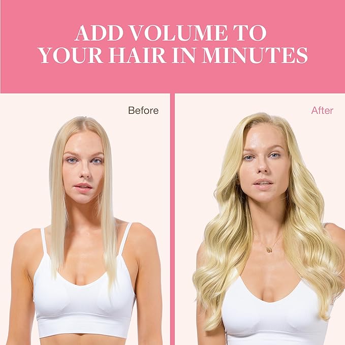 GOO GOO Clip in Hair Extensions Real Human Hair, Remy Human Hair Extensions Clip ins for Women, Natural Human Hair, 22inch 150g 9Pcs, 16/22 Light Blonde Highlighted Golden Blonde
