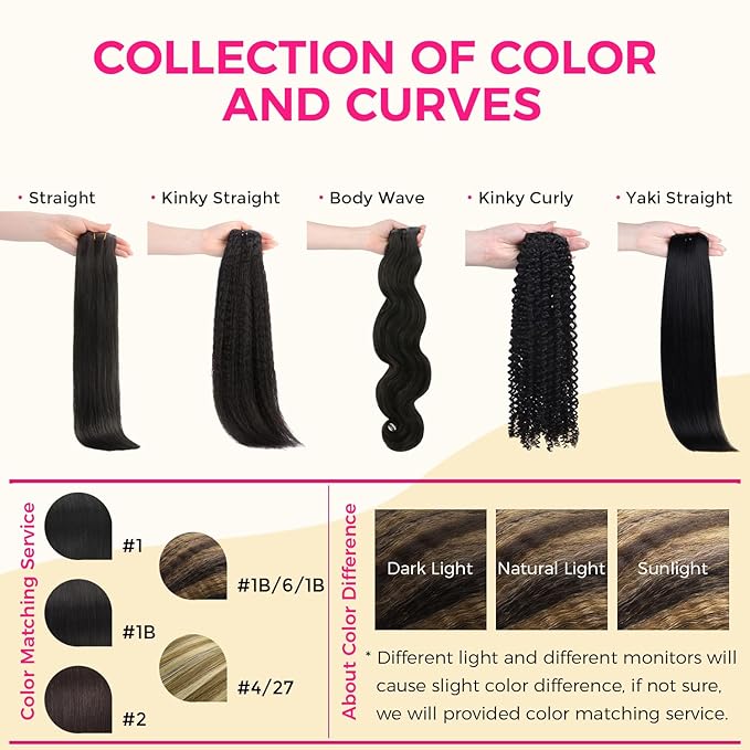 Lashey Seamless Clip in Hair Extensions Human Hair Kinky Straight 110g 7pcs 16 Inch Natural Black Mixed Chestnut Brown Clip in Hair Extensions with Soft PU Weft
