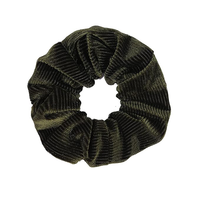 LOOKSEVEN Scrunchies for Hair Women, 5PCS Bandana Scrunchy Hair Ties, Flannel (Cotton, One size fits all, 5 colors)