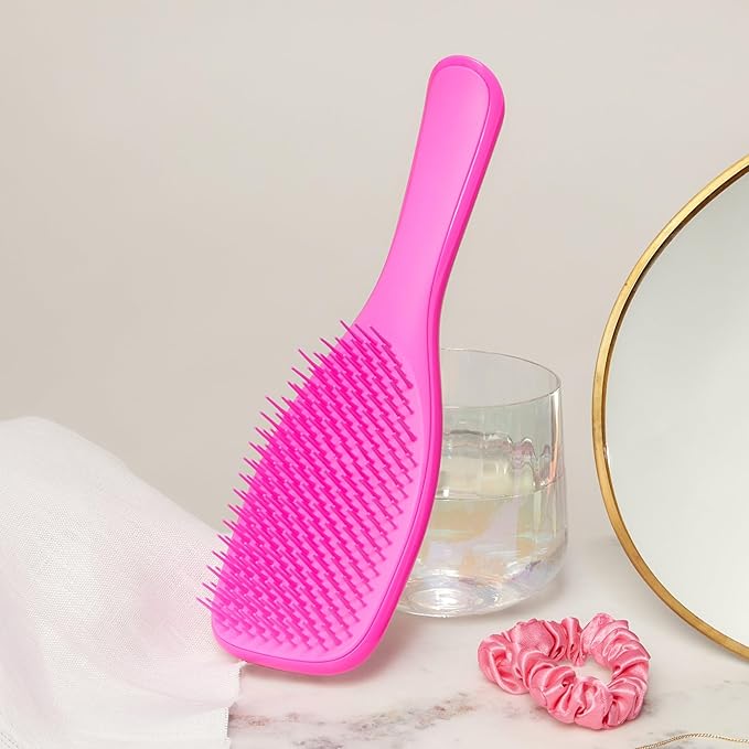 Tangle Teezer Fine & Fragile Ultimate Detangler Brush, Dry & Wet Hair Brush to Detangle & Reduce Breakage, Runway Pink