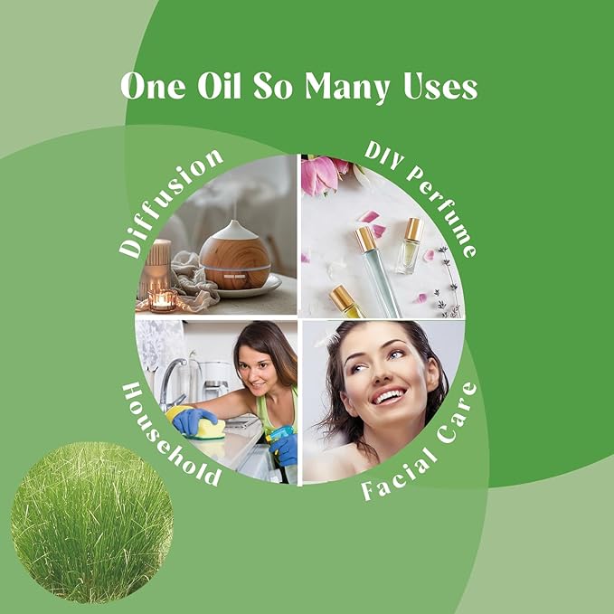 Vetiver Essential Oil Organic for Diffuser Skin Hair- 1 Oz