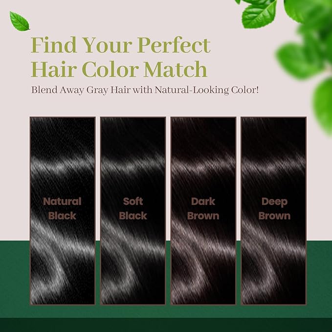 Dongsung Herb Speedy Color Cream(Deep Brown, 3Pack) Korean Herbal Vegan Hair Dye PPD-Free Ammonia-Free Hypoallergenic 100% Gray Coverage, Odorless, Dermatologically Tested, Quick 20-Minute Application