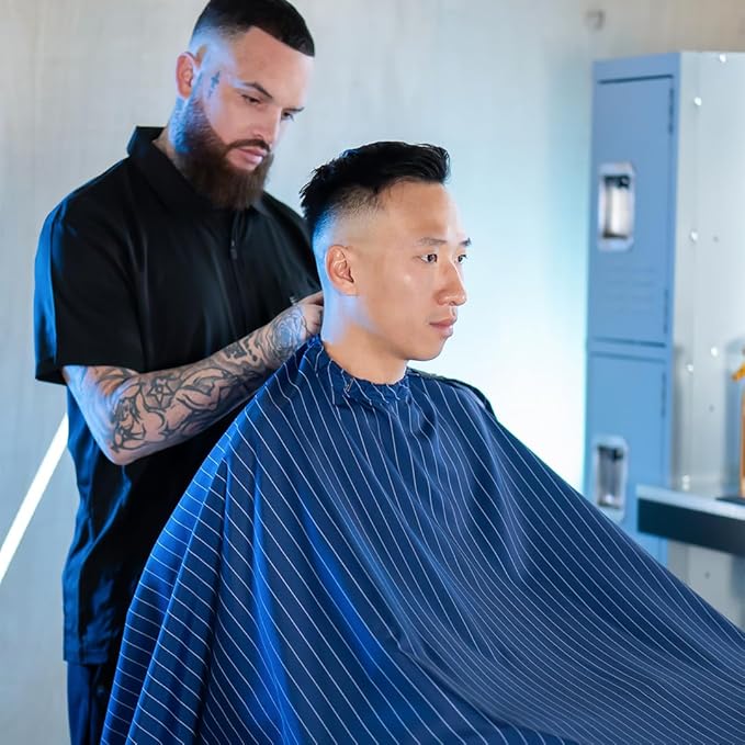 Barber Strong The Barber Cape Haircut Cover for Men, Hair Repelling and Static-Reducing Material, Water Resistant Fabric