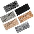Artilady 6 Pack Boho Headbands for Women - Wide Bandana Headband Non Slip Stretchy Cheetah Paisley Print Turban Headwarp Twisted for Girls
