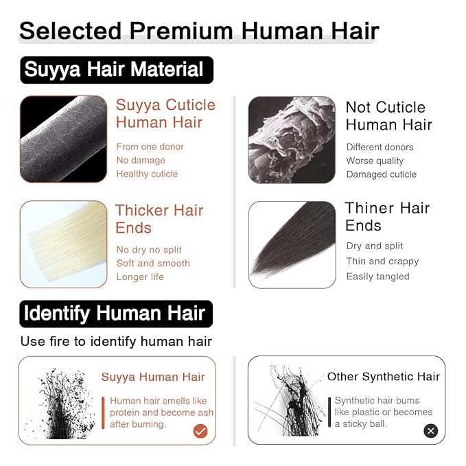SUYYA Tape in Hair Extensions Human Hair Ombre Darkest Brown to Platinum Blonde 18 Inch 50g/pack 20pcs Straight Seamless Skin Weft Tape in Real Human Hair Extensions(18inch #T2/60)