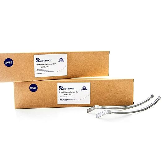 (2 Pack) Rayhoor 6500EL3001A Dryer Moisture Sensor Bar Replacement Part Fit for LG Kenmore - Replaces PD00001914, 1268224, AP4445128, EAP3529161