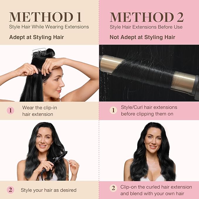 GOO GOO Clip in Hair Extensions Real Human Hair, Remy Human Hair Extensions Clip ins for Women, Natural Human Hair, 22inch 110g 7Pcs, 2 Dark Brown
