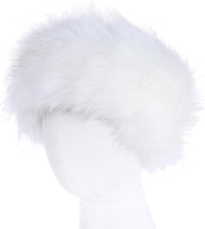 sy soul young Faux Fur Headband with Elastic for Women's Winter Earwarmer Earmuff