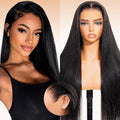 Arabella 13x6 Glueless Wigs Human Hair Pre Plucked Pre Cut Lace Upgraded Ear to Ear Full HD Lace Front Wigs Human Hair 210% Density Straight Wear and Go Glueless Wig Drawstring Wig Human Hair 22 Inch
