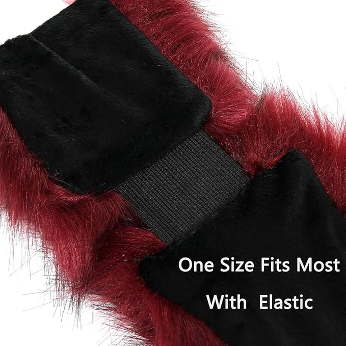 sy soul young Faux Fur Headband with Elastic for Women's Winter Earwarmer Earmuff