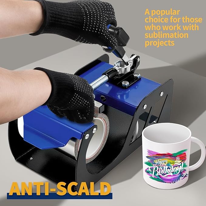 Heat‑Resistant Gloves–Silicone‑Grip Protection for Hair Styling, Curling & Flat Iron, Heat Press, Sublimation–Universal Fit