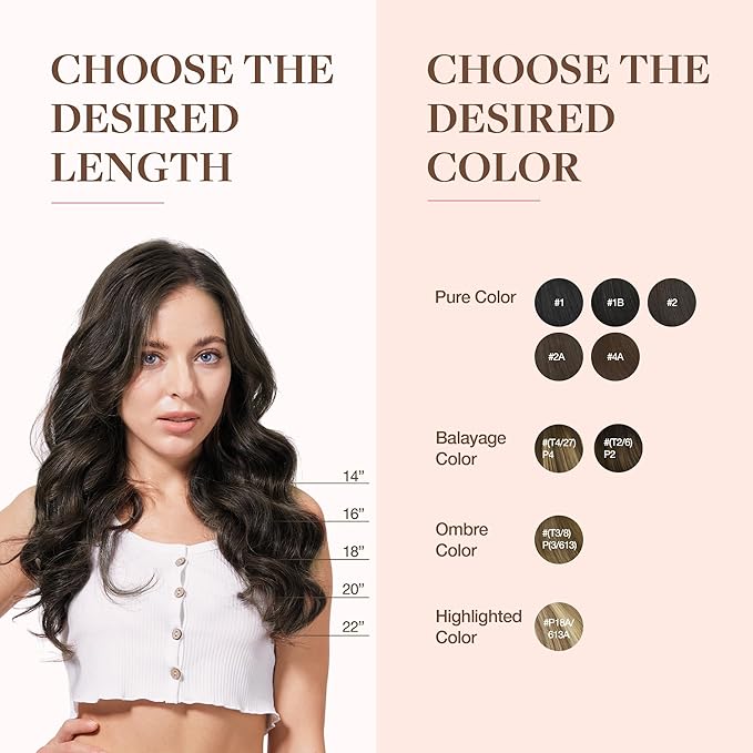 GOO GOO Clip in Hair Extensions Real Human Hair, Remy Human Hair Extensions Clip ins for Women, Natural Human Hair, 24inch 120g 7Pcs, 2A Light Brown