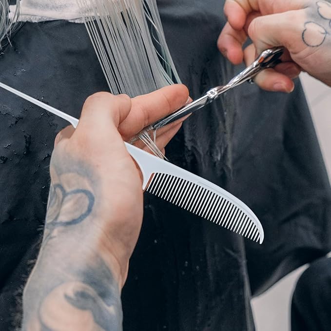 Anti-Static Pin Tail Comb 8.81 Inch Hair Styling Tool for Natural Curly Thick Hair Professional Hairdressing Comb for Sectioning and Detangling