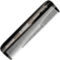 Kent FOT Black Graphite Fine Tooth Beard Comb - 4.5" Handmade Pocket Travel Comb for Men - Styling Combs for Fine or Thinning Hair, Mustache and Beard Care and Hair Care Kent