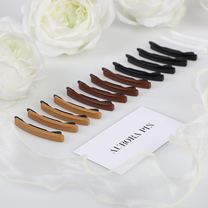 14pcs Hair Barrettes Set for Women and Girls, Hair Clips for Thick Thin Fine Hair, Non-metal Hair Accessories, Non-Slip Grip Handmade Snap Hairpin, BPA Free (LY10)