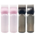 4-Pack Root Comb Applicator Bottles - 6oz (2 Pink + 2 Black) for Hair Dye, Shampoos & Salons
