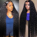 32 Inch 13x6 Deep Wave Lace Front Wigs Human Hair 200% Density HD Lace Front Wigs Human Hair Pre Plucked Natural Color Glueless Wig 100% Virgin Lace Front Wigs for Women