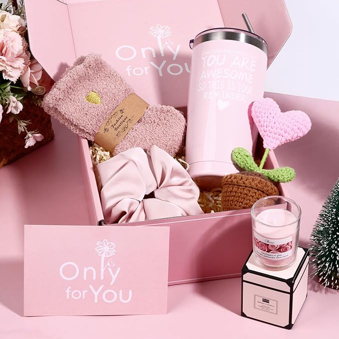 Gift Baskets for Women, Gift for Birthday, Christmas, Mother's Day, Valentine's Day, Get Well Gifts for Women, Teen girl,Siter, best friend, her, wife,Inspirational Gifts Set Box