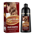 Dark Brown Hair Dye 16.9 Fl Oz, Argan Oil Hair Shampoo, 3 in 1 Dye Shampoo, Easy To Use, Semi-Permanent Hair Color Shampoo (Dark Brown)