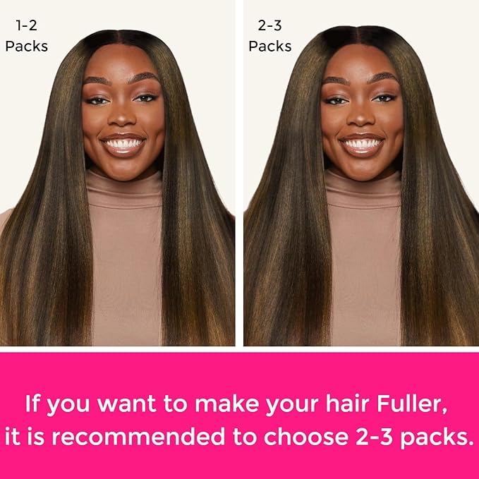 Lashey Seamless Clip in Hair Extensions Human Hair 110g 7pcs 22 Inch Black Mixed Chestnut Brown Kinky Straight Hair Extensions Real Human Hair with Invisi Edge