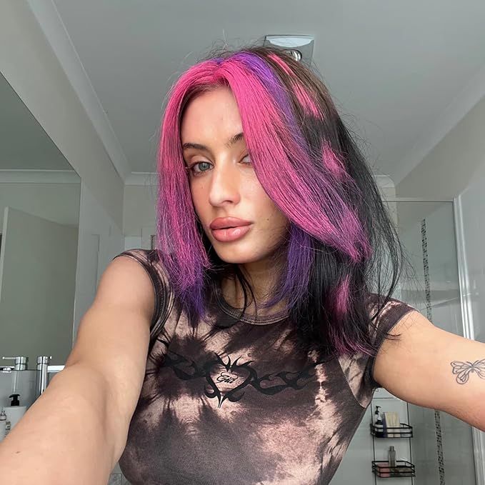 Brite Liquid Purple Hair Chalk | Cruelty-Free, Easy to Apply, & Washes Off Effortlessly | Vegan Temporary Hair Color | 0.34 Fl Oz