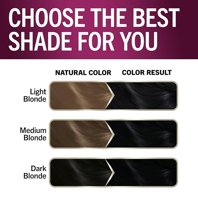 Schwarzkopf Keratin Permanent Hair Dye Cream, 1.0 Black Onyx, Professional Quality Color for Up to 100% Gray Coverage, Bond Enforcing System