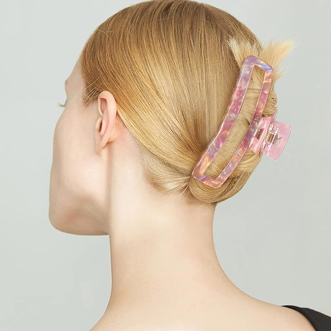 Jayongnee Nonslip French Large Hair Clips for Women Girls, Strong Hold Hair Jaw Clamps for Thin/Medium Thick Hair