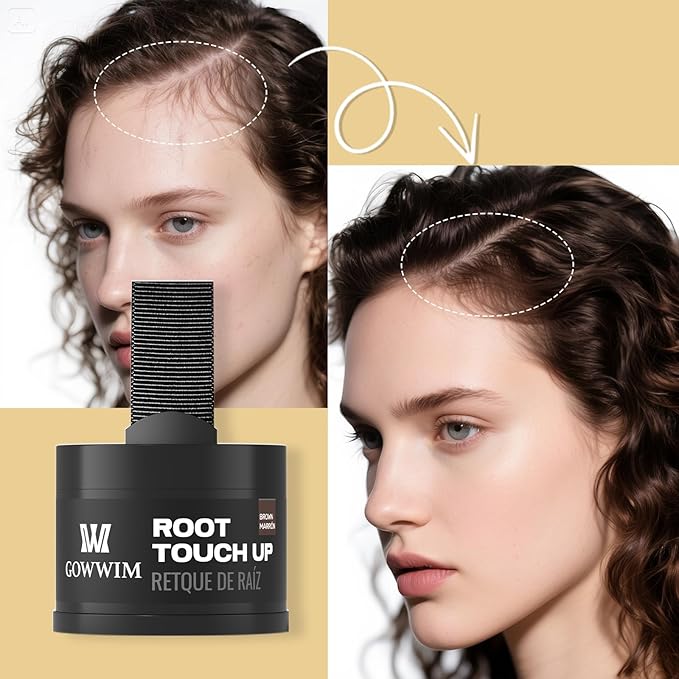 Hairline Powder (Light Cafe) - Hair Root Dye, Hair Color Shadow, Thin Hair Touch-Up Powder, 4g