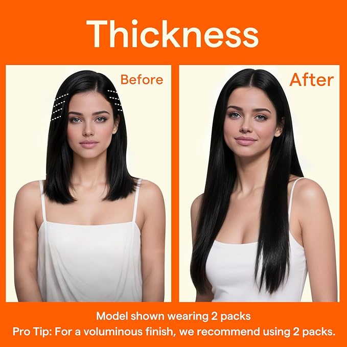 Full Shine Seamless Clip in Hair Extensions Real Human Hair, 20Inch Black Hair Extensions for Thin Hair Fill Ins Remy Human Hair for Women, Add Thickness & Length Color1 4Pcs 95g