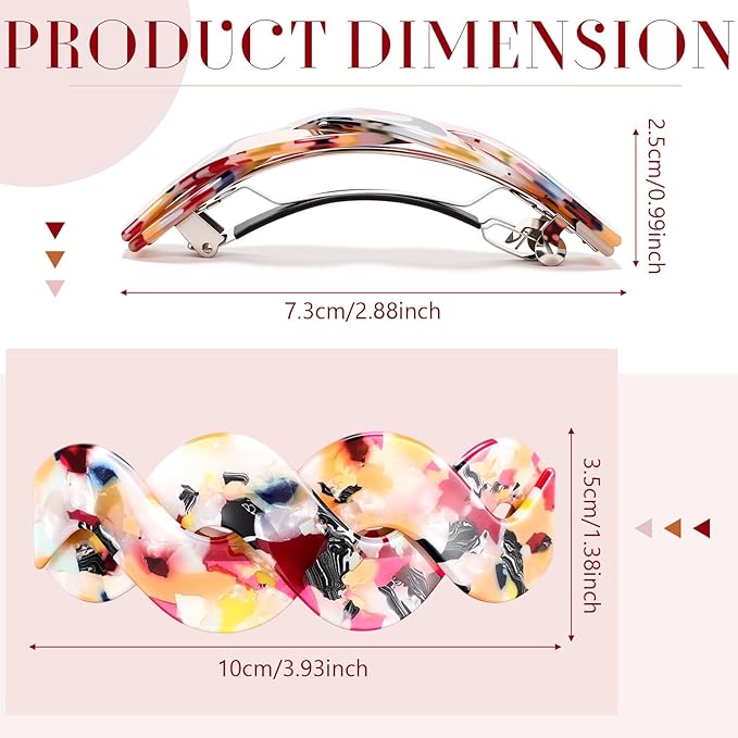 Geyoga 6 Pieces Vintage Hair Barrettes for Women Retro Flower French Pearl Crystal Rhinestones Clips Hair Pins for Women Styling Accessories(Gorgeous Style)