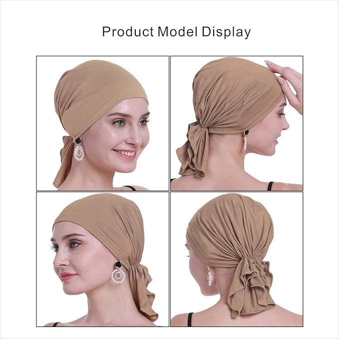 osvyo Chemo Headscarf for Women Hair Loss - Cancer Slip On Headwear Turbans Sealed Packaging