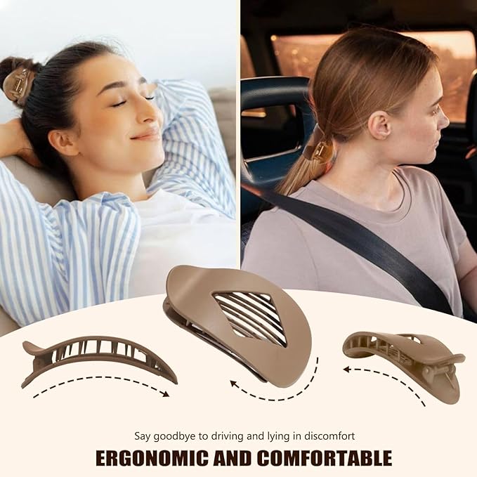 4PCS Duckbill Hair Clips,Simple Elegant Duckbill Hair Clip for Women, Strong No-Slip Grip Flat Hair Clips for Thick Hair,Duckbills Flat Hairs Clips For Women & Girls