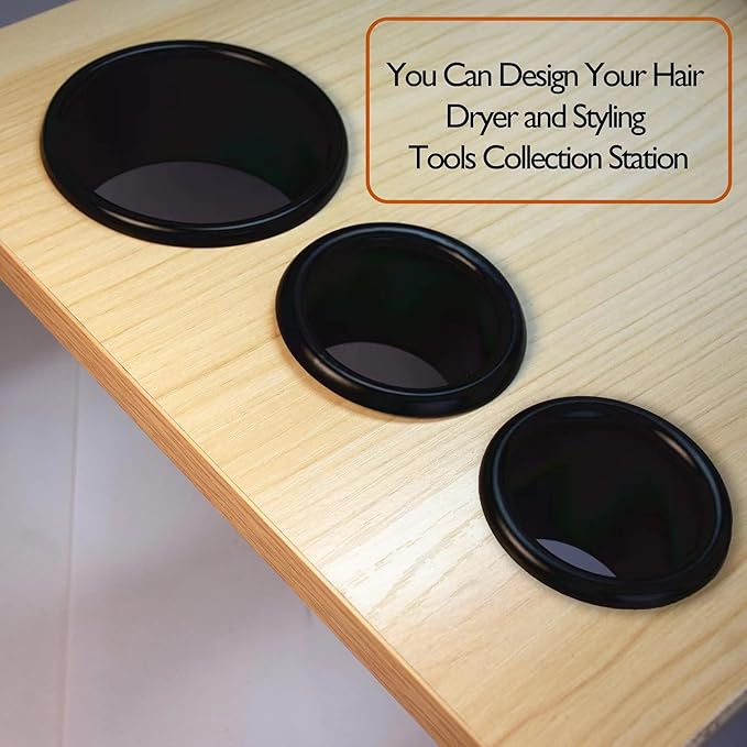 Salon Hair Styling Station Dryer Curling Iron Appliance Hot Iron Holder Tube Package Salon Station Organizer Hot Iron Holder Tube 3inch and 2pcs 2inch Open End