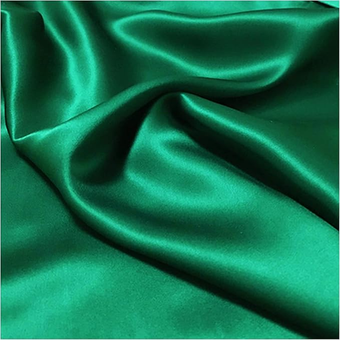 Green Silk Pillow Cases Made in USA, Oeko-TEX Certified 22 Momme Mulberry Silk Pillowcase for Hair and Skin Standard Size with Zipper, Anti Wrinkle,1 Pcs 20"x26" (Standard, Emerald)