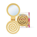 Mini Detangler Travel Hair Brush with Mirror, Makaron Hair Brushes for Women, Men and Kids, Unique 3D Flexible Design for All Hair Types, Styling Accessory, Travel Essentials for Women (POPULARYELLOW)
