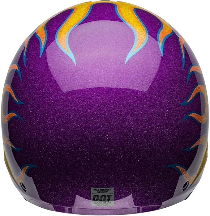 Bell Broozer Helmet (Gloss Ignite Purple/Yellow - X-Large)