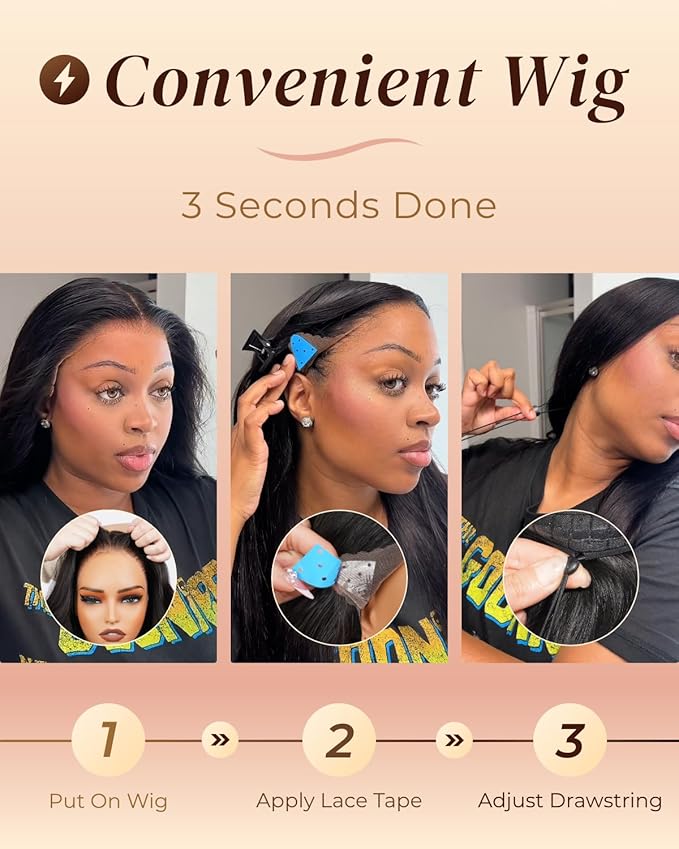 Arabella Hair 13x6 Lace Front Wigs Human Hair 210% Density Glueless Wig Human Hair 100% Straight Human Hair Wigs 12A Pre Plucked Pre-Bleached Pre-Cut Glueless Wig (20inch,13x6 Straight Hair)