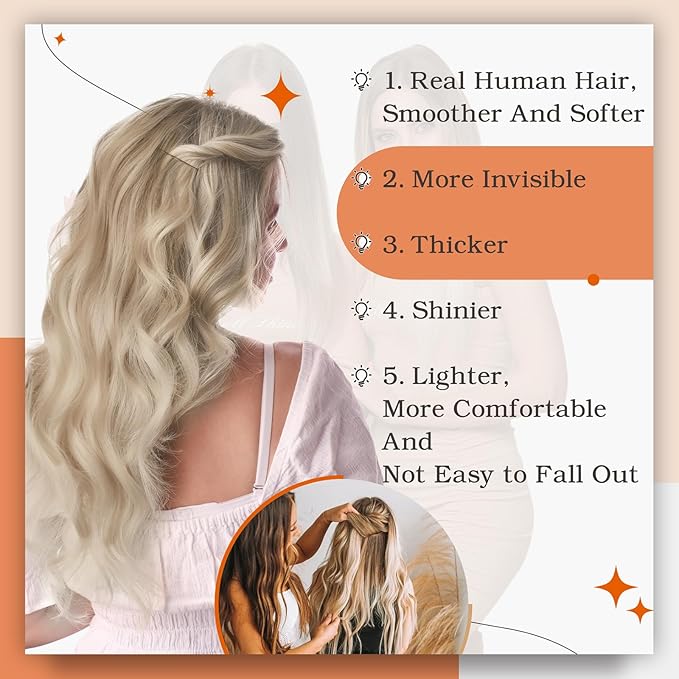 Full Shine Balayage Tape in Extensions Color 19/8/60 Tape in Hair Extensions Human Hair 22Inch Seamless Skin Weft Double Sided Adhesive Extension for Daily Office Look 40Pcs 100G