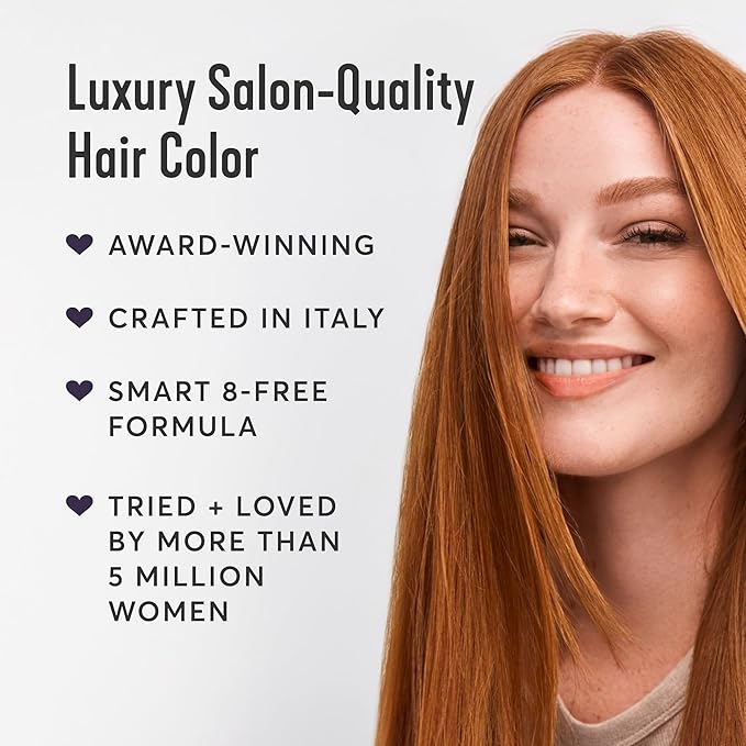 Madison Reed Radiant Hair Color Kit - 7NCR Light Copper Red (Vesuvius Red), Dimensional Gray Hair Blending Permanent Hair Dye, PPD-Free & Ammonia-Free, 1 Pack