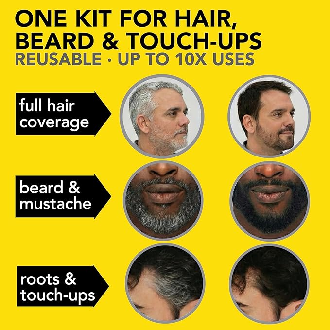 2X Reusable Hair & Beard Dye System for Men – Up to 10 Uses | 7-Minute Natural-Looking Gray Coverage | No-Drip Cream with SkinArmour® – Cleverman (Lightest Blond)