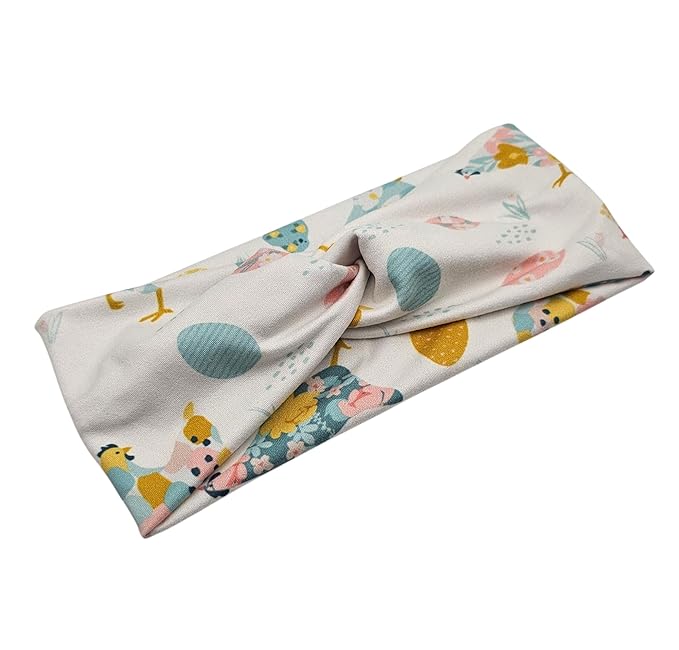 Soft Stretchy Headband, 3-in-1 Versatile Twist Style, One-Piece (Spring Chicken, Adult)