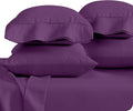 Bare Home Microfiber Bulk Pillow Cases - Standard/Queen Size Set of 4 - Cooling Pillowcases - Double Brushed - Plum Pillowcases 4 Pack - Easy Care (Standard - 4 Pack, Plum)
