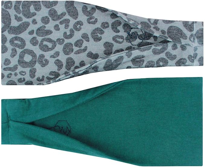 Maven Thread 4" Wide Workout Headbands for Women (2 Pack) – Non-Slip Sweatbands for Gym, Running & Yoga